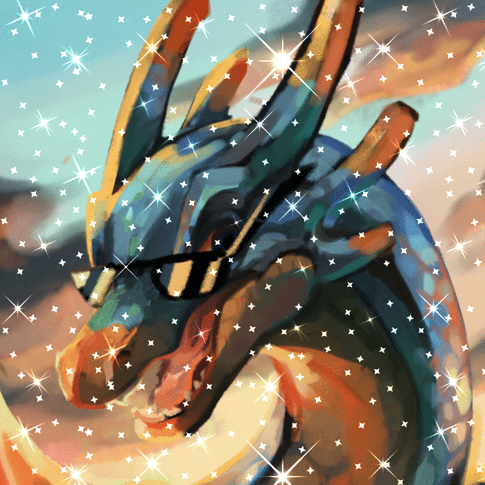 Fanart of an older version of my dragon fursona. Drawn by arclup.